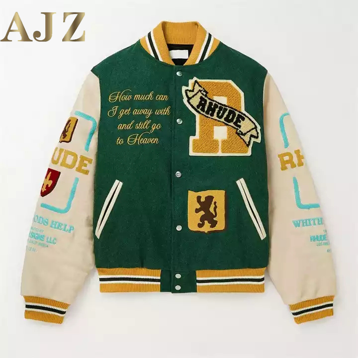 Custom chenille patches embroidery letterman varsity jackets (7)