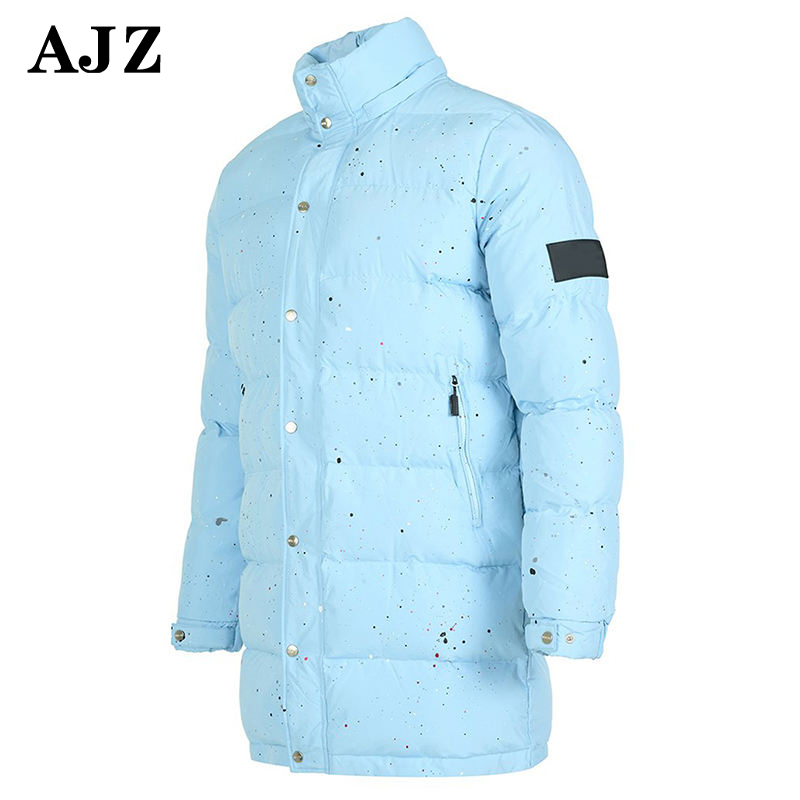 chaqueta acolchada longa fábrica de fabricación de abrigo de plumón provedor personalizado de pintura (4)